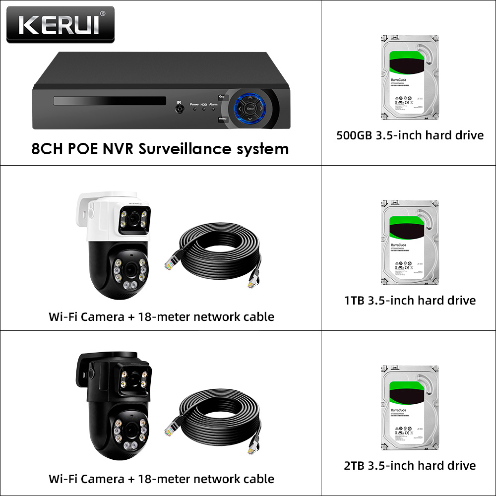 KERUI 8CH POE NVR 6MP HD Dual  - Home Automation Diy Kit review and price
