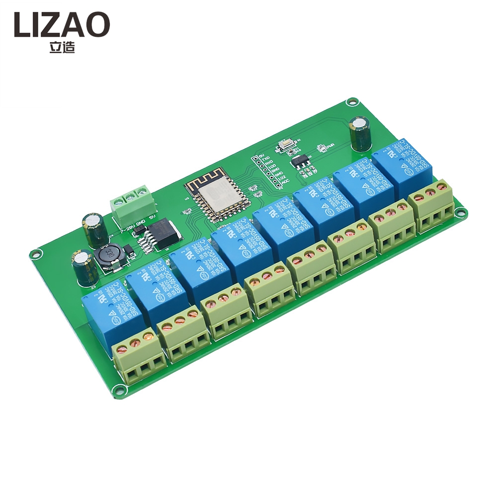 LIZAO 2/4/8 Channel ESP8266 ES - Relay 8 Channel Board review and price