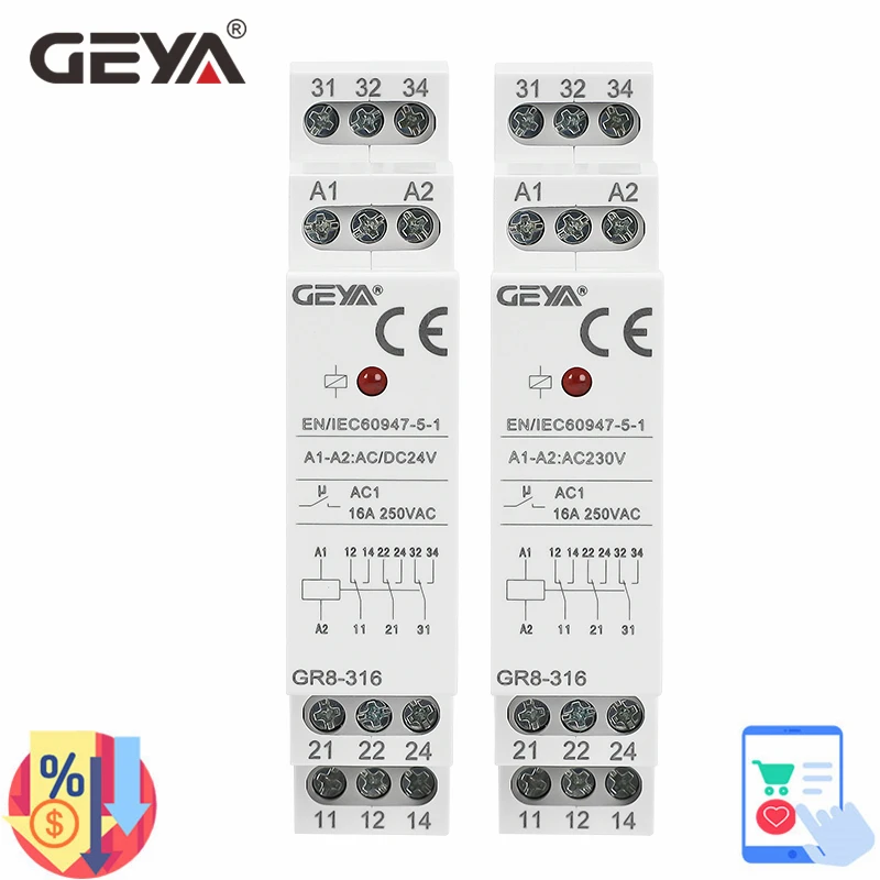 GEYA GR8-316 Switch Relay Inte - Shelly Relay Module review and price